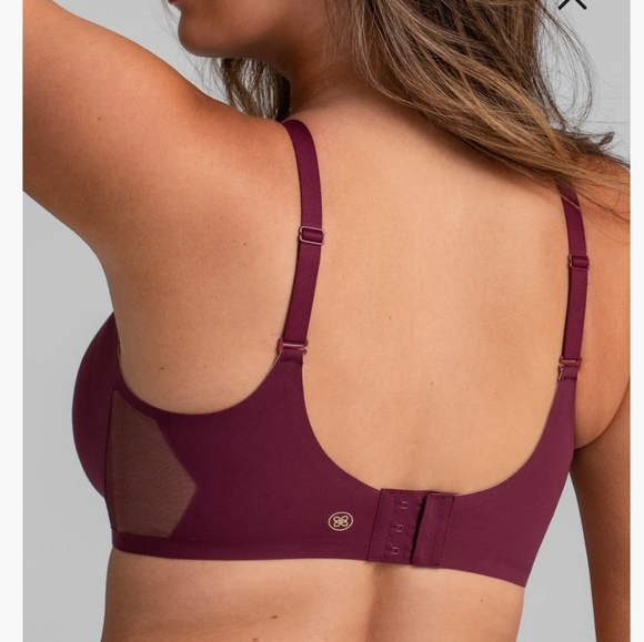 HONEYLOVE CROSSOVER WIRELESS BRA RUNWAY SIZE 1X Red Fig - Picture 3 of 10